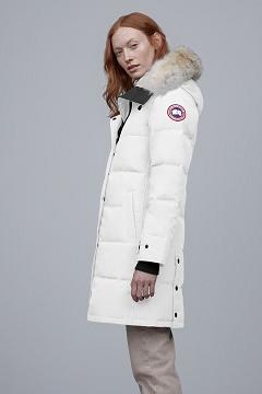 Chamarras Canada Goose Mujer Outlet - Shelburne Abrigos Blancos YK6942315